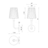 Plisse 7-in Matte Black/Opal Matte Glass 1 Light Wall/Vanity