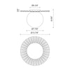 Plume 14-in Brushed Gold/Opal Matte Glass 1 Light Flush Mount