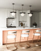 Plume 14-in Matte Black/Opal Matte Glass 1 Light Pendant