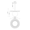 Plume 14-in Matte Black/Opal Matte Glass 1 Light Pendant