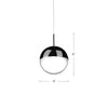 Pluto 4-in Brushed Gold LED Pendant