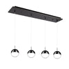 Pluto 25-in Black Chrome 3-Light Multi Pendant