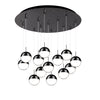 Pluto 24-in Black Chrome 13-Light Multi Pendant
