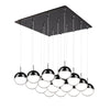 Pluto 20-in Black Chrome 16-Light Multi Pendant
