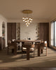 Pluto 24-in Brushed Gold 13-Light Multi Pendant