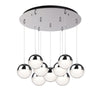 Pluto 18-in Chrome 9-Light Multi Pendant