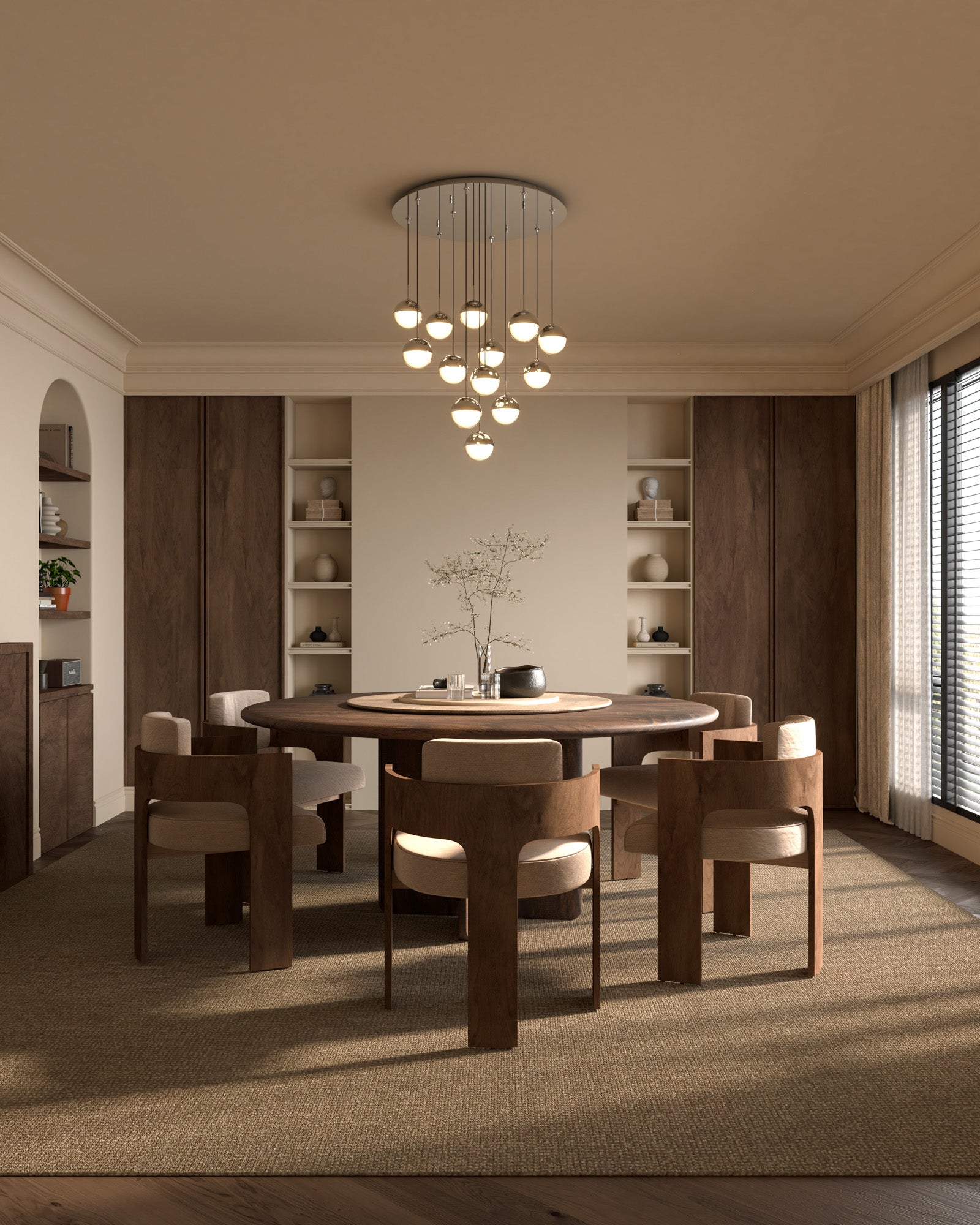 Pluto 24-in Chrome 13-Light Multi Pendant