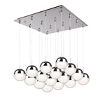 Pluto 20-in Chrome 16-Light Multi Pendant
