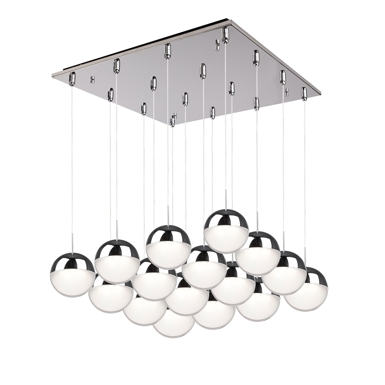 Pluto 20-in Chrome 16-Light Multi Pendant