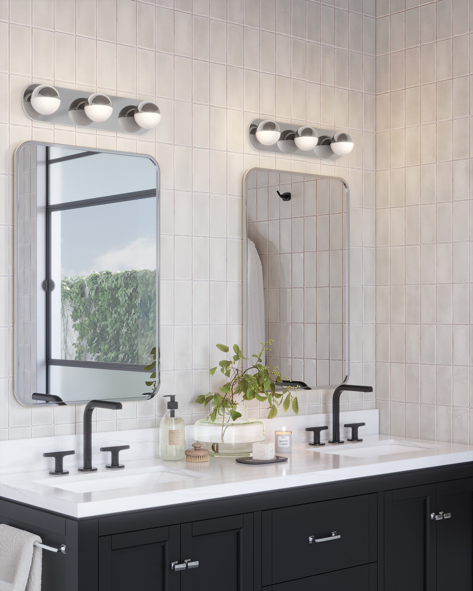 Pluto 21-in Chrome LED Vanity