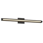 Plymouth 37-in Black LED Vanity