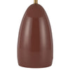 Poppy 12-in Burgundy LED Table Lamp