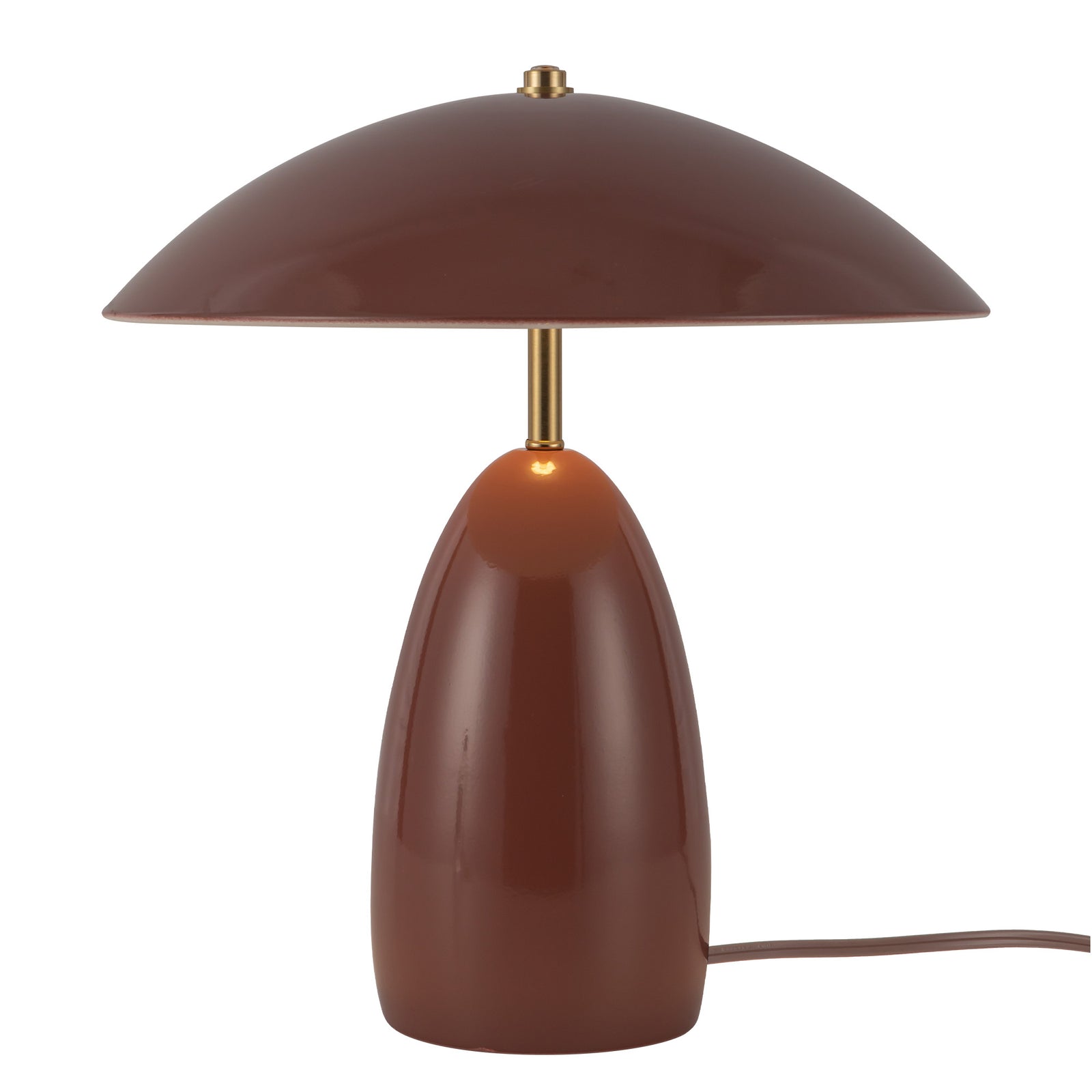 Poppy 12-in Burgundy LED Table Lamp