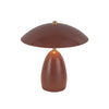 Poppy 9-in Burgundy LED Table Lamp