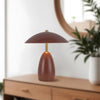 Poppy 9-in Burgundy LED Table Lamp