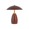 Poppy 9-in Burgundy LED Table Lamp