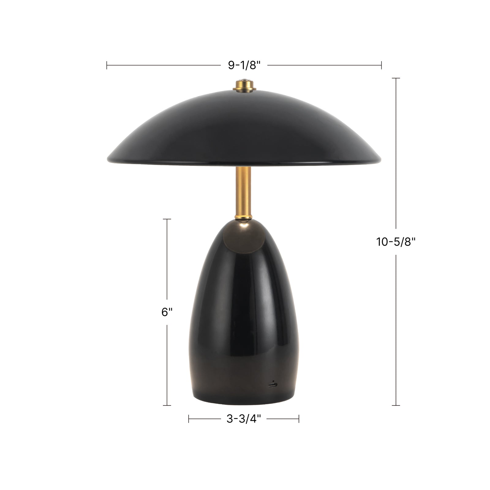 Poppy 9-in Pine Green LED Table Lamp