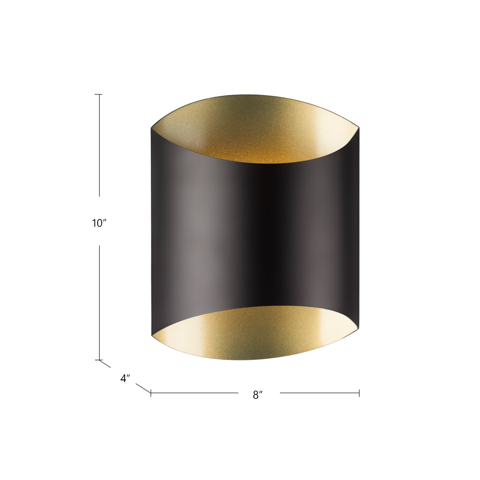 Preston 8-in White LED Wall Sconce