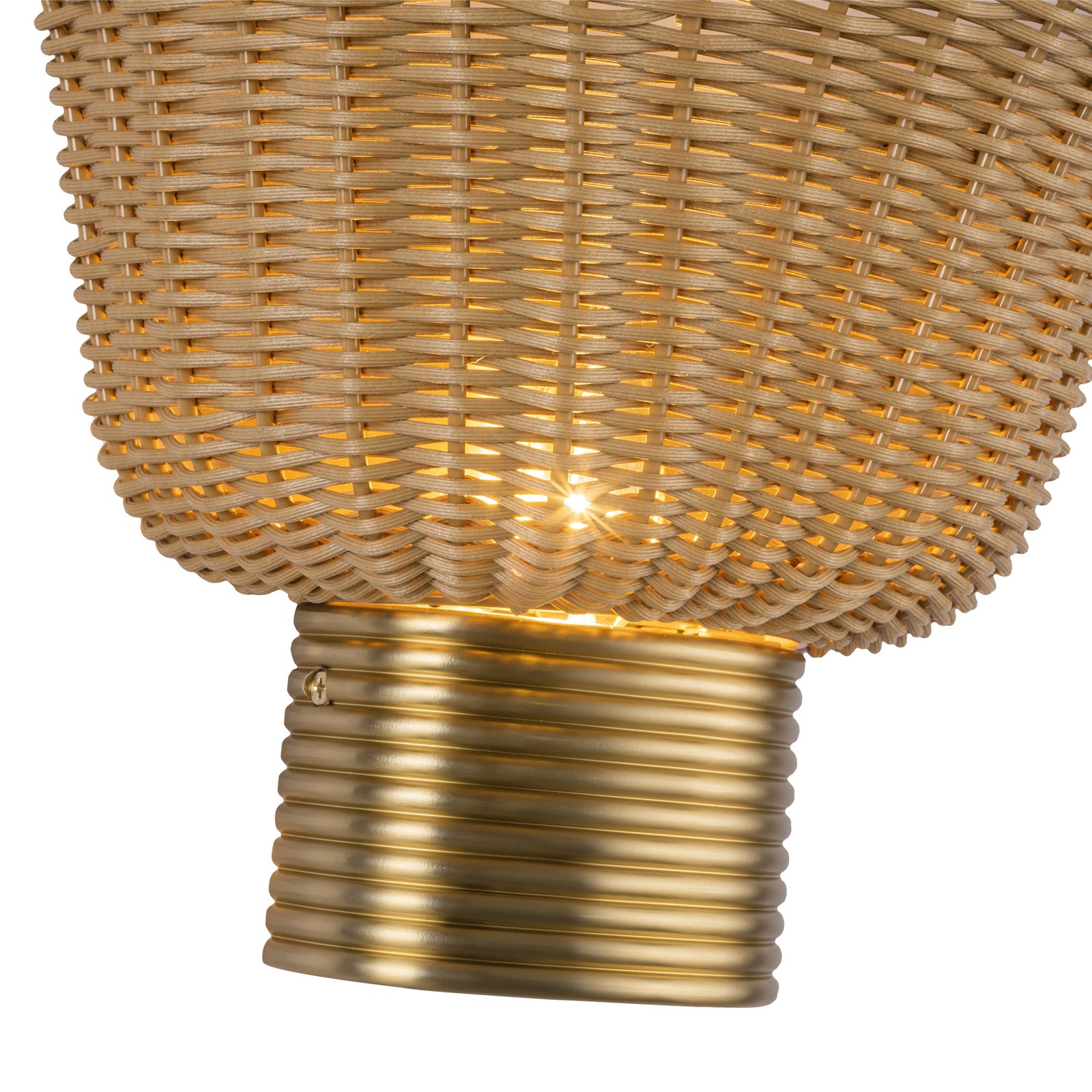 Rancho 14-in Brushed Gold Socket Wall/Vanity Light