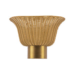 Rancho 14-in Brushed Gold Socket Wall/Vanity Light