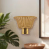 Rancho 14-in Brushed Gold Socket Wall/Vanity Light