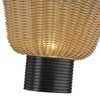 Rancho 14-in Matte Black Socket Wall/Vanity Light