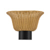 Rancho 14-in Matte Black Socket Wall/Vanity Light