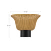 Rancho 14-in Matte Black Socket Wall/Vanity Light