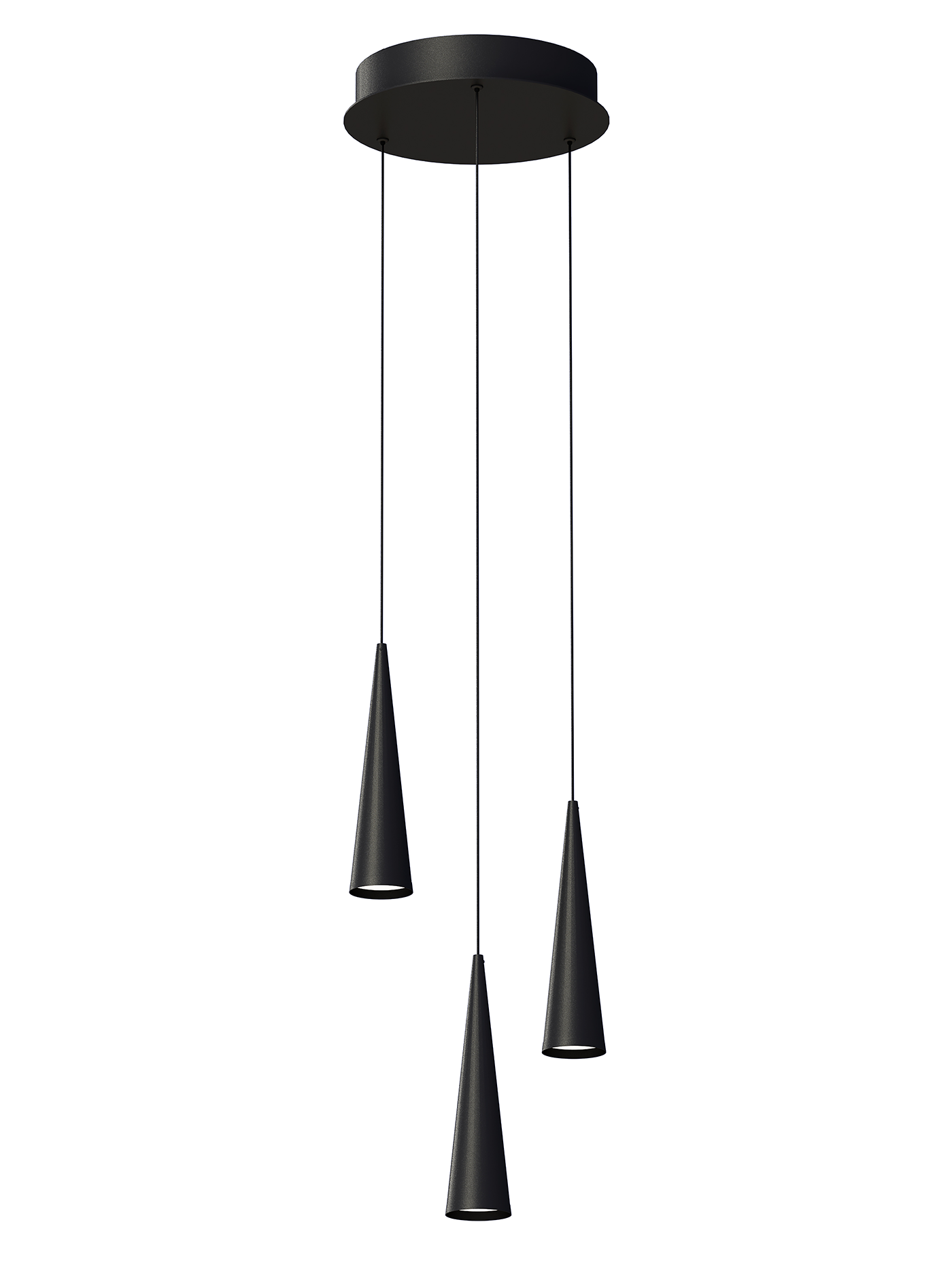 RCD Multi-Light Pendant - Matte Black
