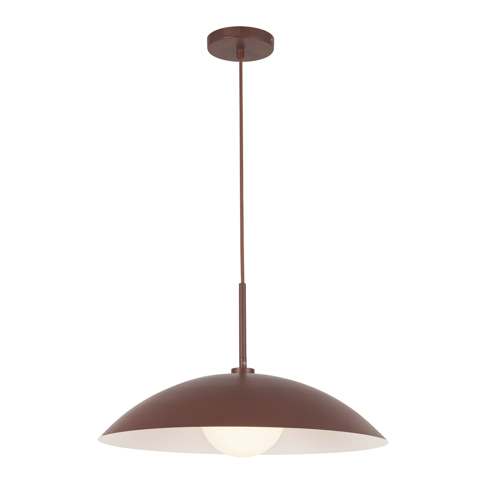 Regent 19-in Burgundy Socket Pendant