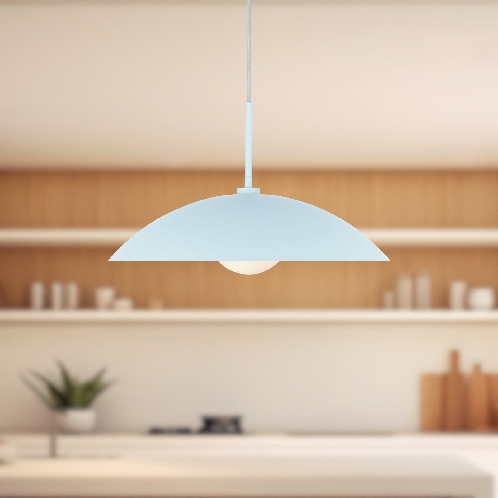 Regent 19-in Cerulean Socket Pendant