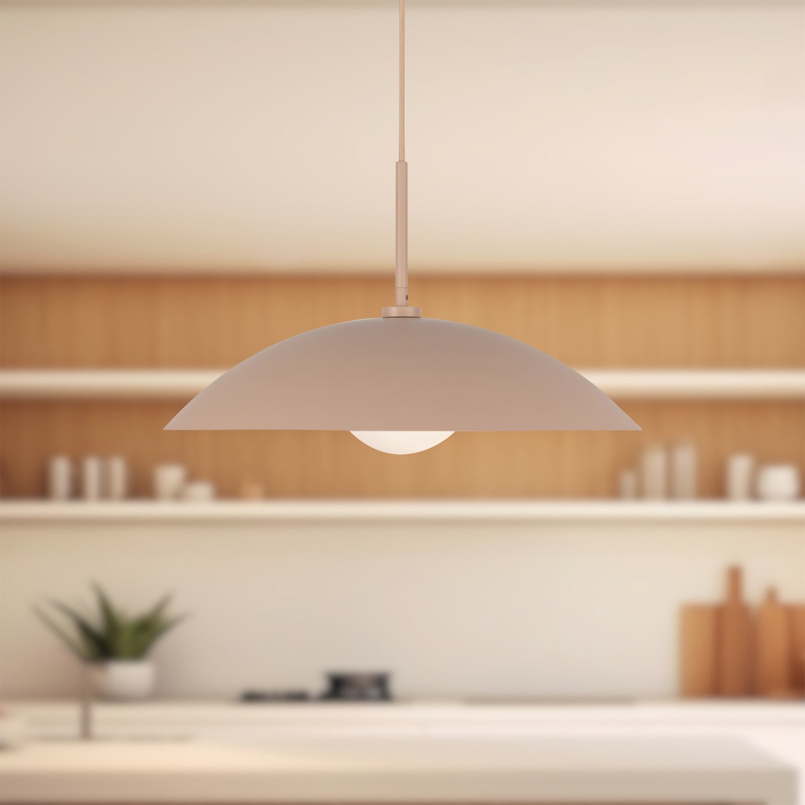 Regent 19-in Peach Socket Pendant