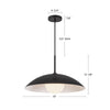 Regent 19-in Cerulean Socket Pendant
