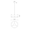 Revolve Clear Glass/Urban Bronze 6 Lights Chandeliers