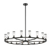Revolve Clear Glass/Urban Bronze 18 Lights Chandeliers