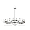 Revolve Clear Glass/Natural Brass 21 Light Chandeliers