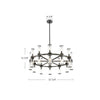 Revolve Clear Glass/Urban Bronze 24 Lights Chandeliers