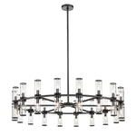 Revolve Clear Glass/Urban Bronze 36 Lights Chandeliers