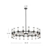 Revolve Clear Glass/Urban Bronze 36 Lights Chandeliers