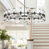 Revolve Clear Glass/Urban Bronze 42 Lights Chandeliers