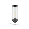 Revolve Ii Clear Glass/Polished Nickel 1 Light Wall/Vanity