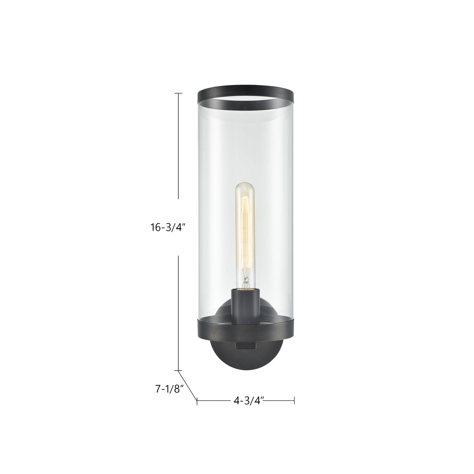 Revolve Ii Clear Glass/Polished Nickel 1 Light Wall/Vanity