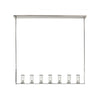 Revolve Clear Glass/Polished Nickel 7 Lights Linear Pendant