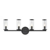 Revolve Clear Glass/Urban Bronze 4 Lights Wall/Vanity