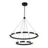Rezz 36-in Black LED Chandeliers