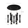 Robson 18-in White 9-Light Multi Pendant