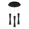Robson 11-in Black 3-Light Multi Pendant