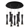 Robson 18-in Black 9-Light Multi Pendant