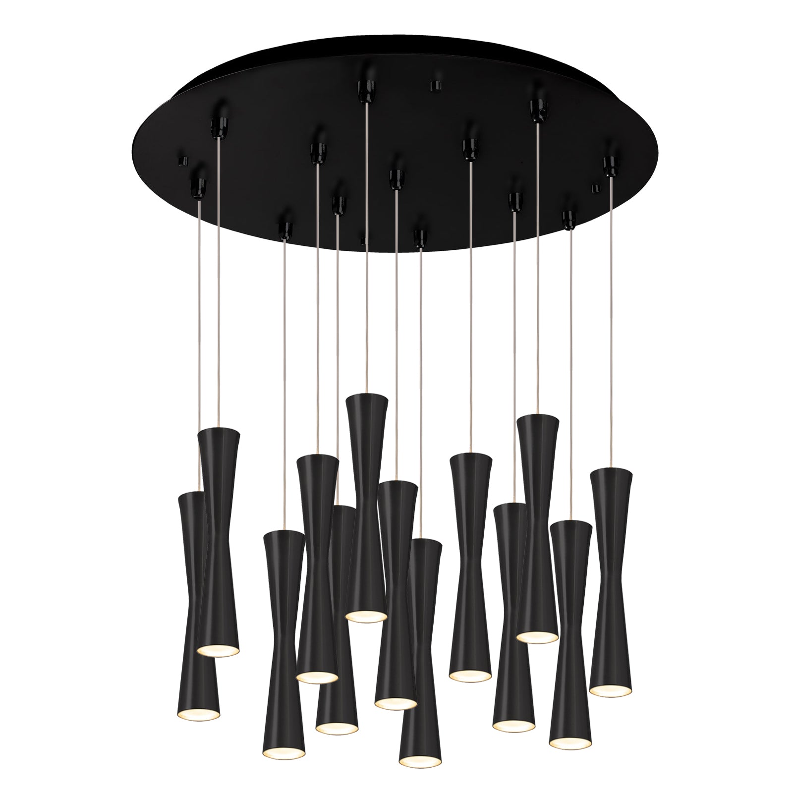 Robson 24-in Black 13-Light Multi Pendant