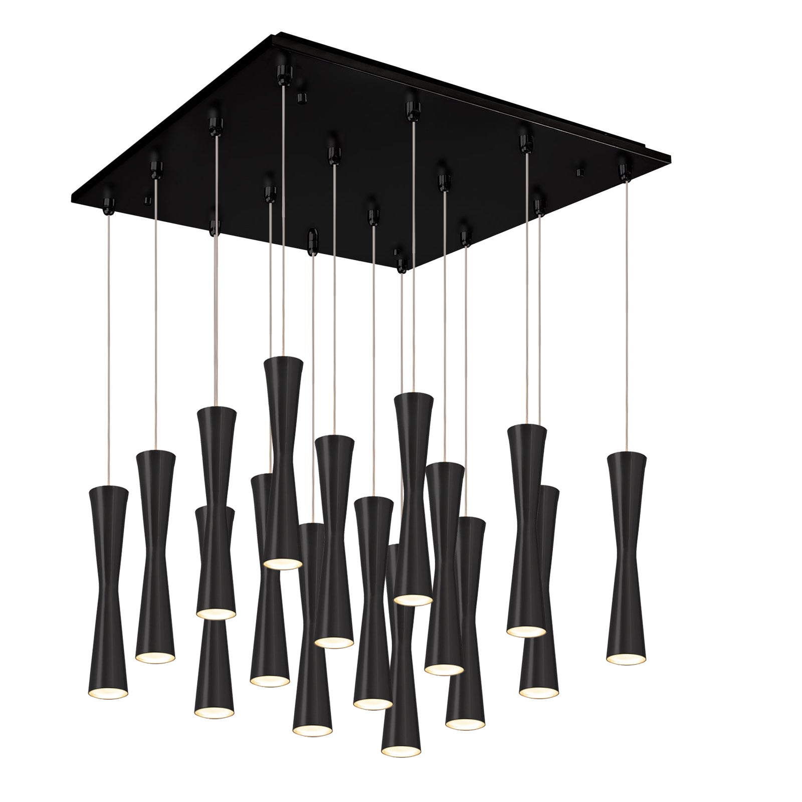 Robson 19-in Black 16-Light Multi Pendant